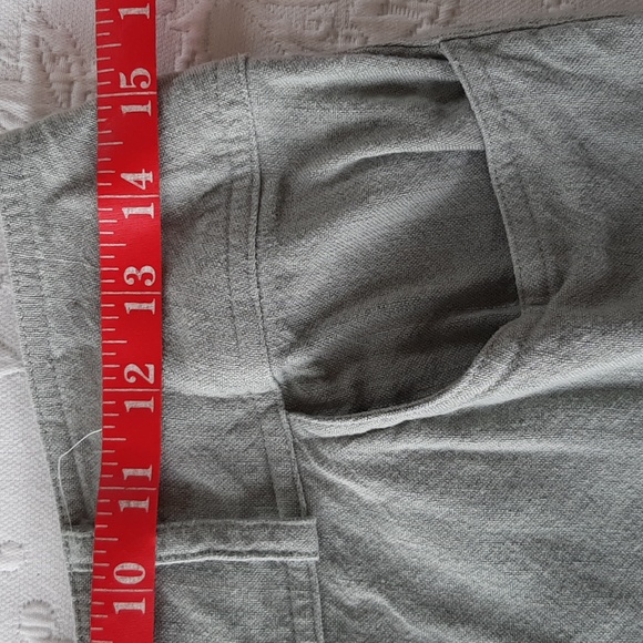 J.Jill Sage Green Linen High Waist Pencil Skirt US 8 - Picture 6 of 9